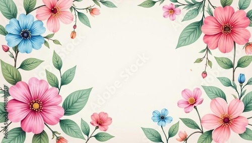 Wallpaper Mural Pastel floral stroller print on seamless background, seamless, repeat, infant Torontodigital.ca
