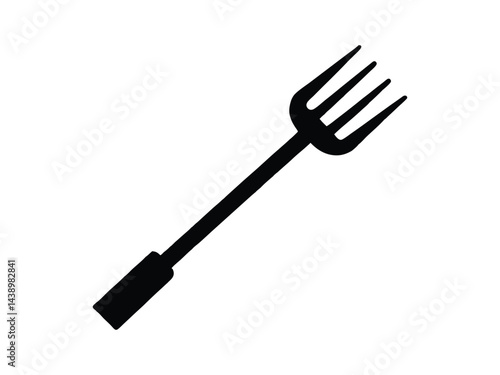 Gardening Fork Hand Tool Vector Icon
