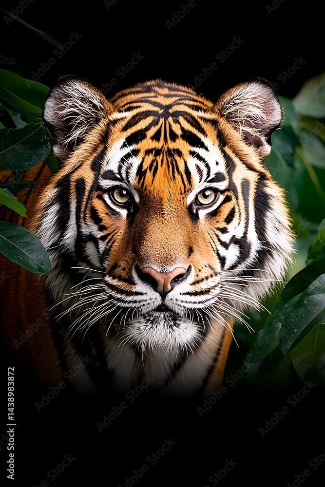 Naklejka premium Tiger Portrait in Jungle