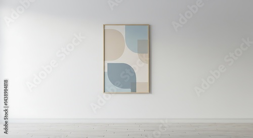 Serene Abstract Art Print Modern Wall Decor with Calming Pastel Hues