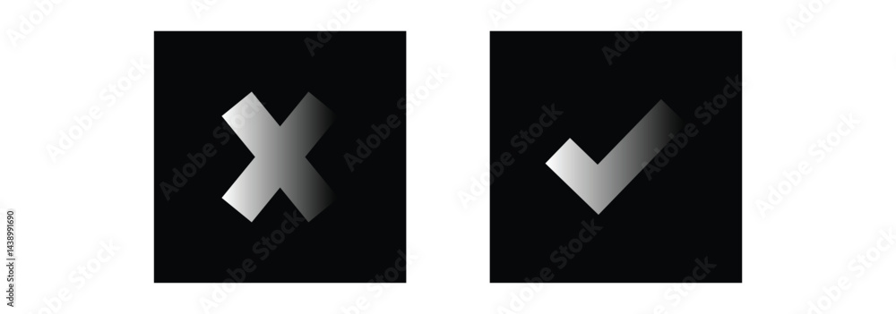 Obraz premium checkbox symbol sign vector illustration.