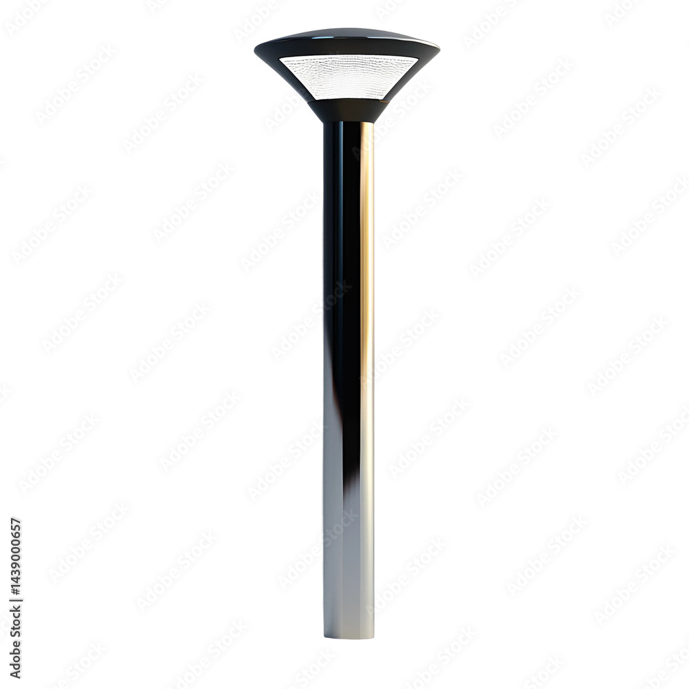 Vector illustration of a stylish solar-powered pathway light isolated on transparent background Vector illustration of a stylish solar-powered pathway light isolated on transparent background