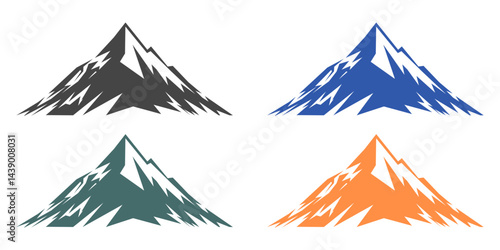 mountain logo design, mountain vector, pine tree, mountain and mountain silhouette, mountain logo premium,professional camping logo, holiday logo, vacation, landscape, mountain and mountains 
