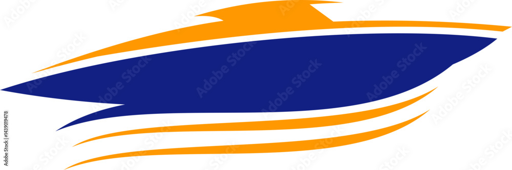 Obraz premium Boat Rental Logo