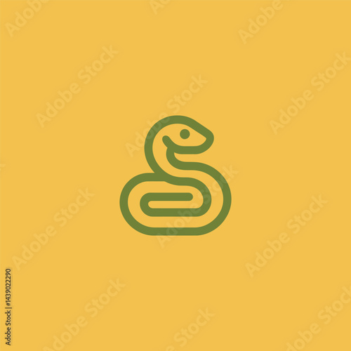 Snake Logo A coiled serpent embodying transformation and intelligence