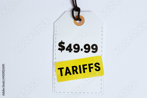 Obraz na płótnie 9.99 Price Tag with Tariff Sticker on White w salonie