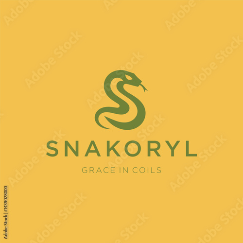 Snake Logo A coiled serpent embodying transformation and intelligence