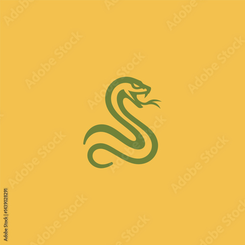 Snake Logo A coiled serpent embodying transformation and intelligence