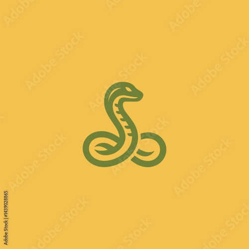 Snake Logo A coiled serpent embodying transformation and intelligence