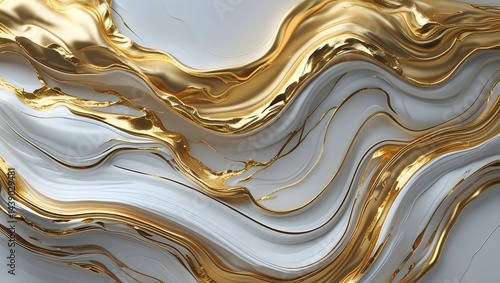 Rich gold and marble fluid swirls blending into a luxurious design.