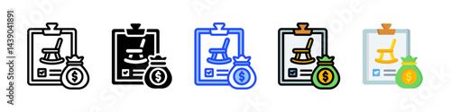 Retirement Plan Icon Collection With Multiple Styles