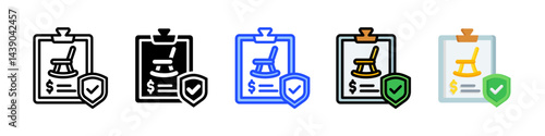 Retirement Savings Icon Collection With Multiple Styles