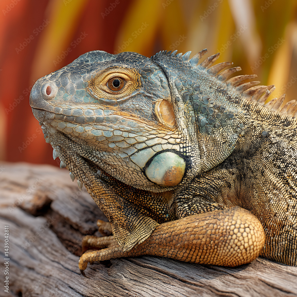 Fototapeta premium Closeup lizard reptile nature wildlife photography