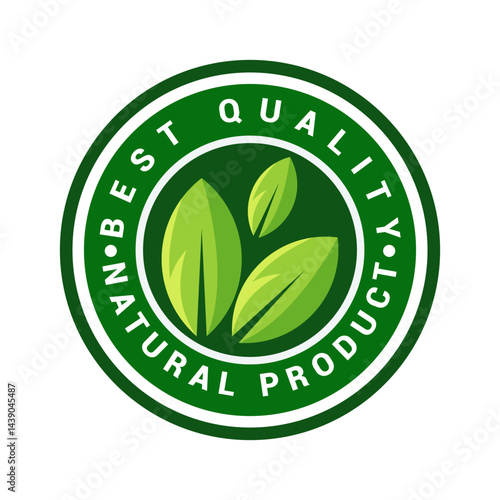 Best quality natural product label stamp badge
