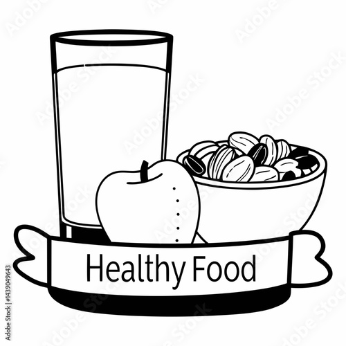 A healthy food menu