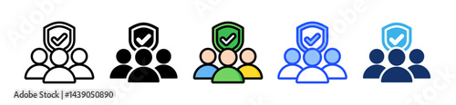 Public Safety Icon Collection With Multiple Styles