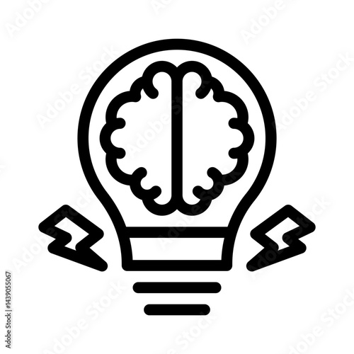 brainstorming line icon