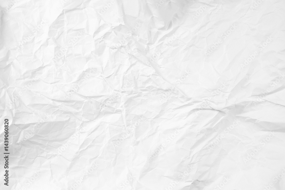 Fototapeta premium White Paper Texture background. Crumpled white paper abstract shape background with space paper for text