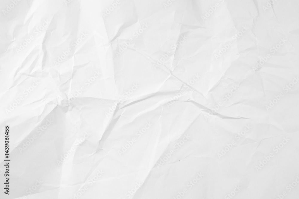Obraz premium White Paper Texture background. Crumpled white paper abstract shape background with space paper for text