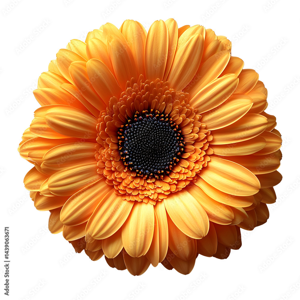Orange Gerbera Flower Bloom Photo