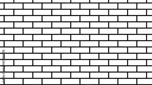 white brick wall, masonry pattern of painted stone and concrete, brick wall made of clinker stone painted white as background