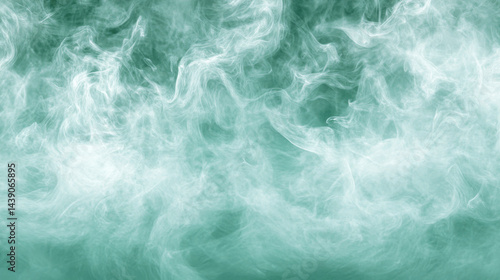 Wallpaper Mural mesmerizing abstract background featuring swirling smoke in shades of teal and white, creating sense of chaos and fluidity. ethereal quality evokes feeling of mystery and depth Torontodigital.ca