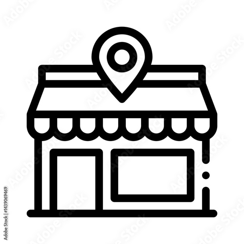 store locator line icon