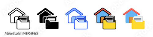 Portfolio Icon Collection With Multiple Styles