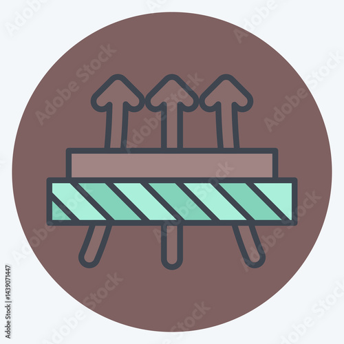 Icon Diffused. related to Fabric symbol. color mate style. design editable