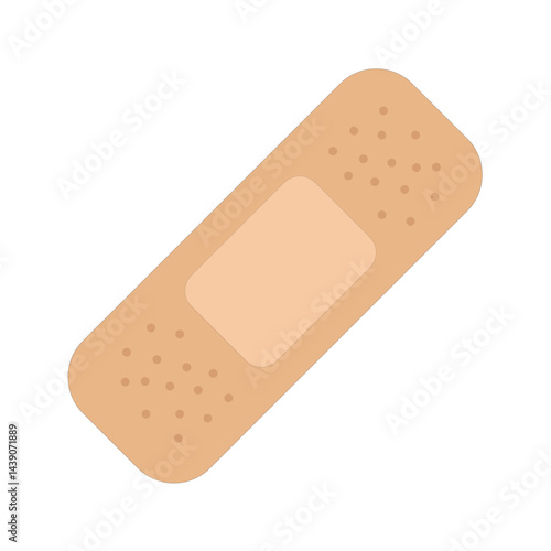Adhesive bandage vector, First aid plaster illustration for wound care and protection