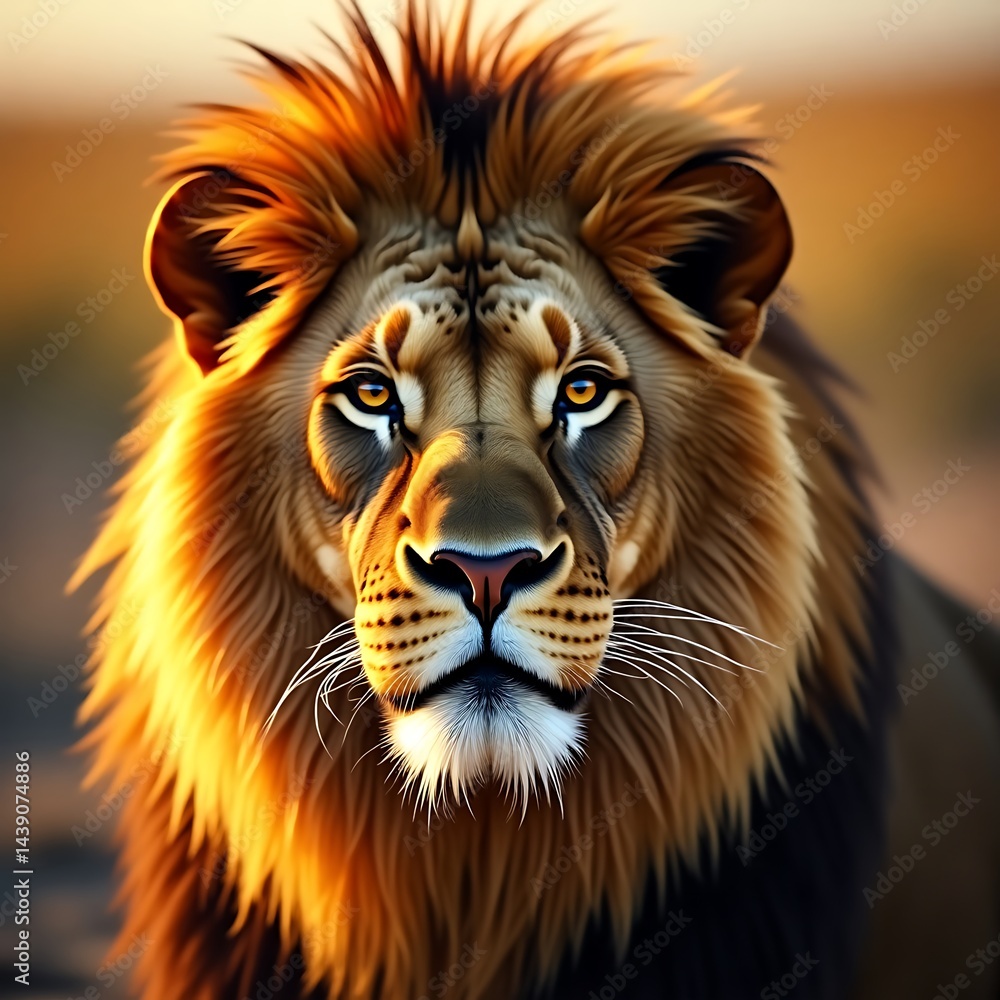 Fototapeta premium portrait of a lion