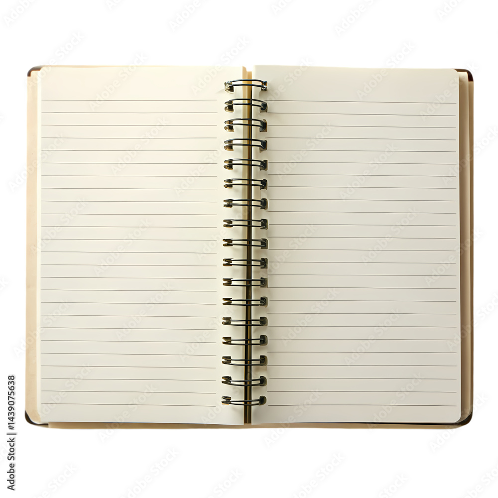 Spiral Notebook: Open Pages with Abstract Line Design Spiral Notebook: Open Pages with Abstract Line Design