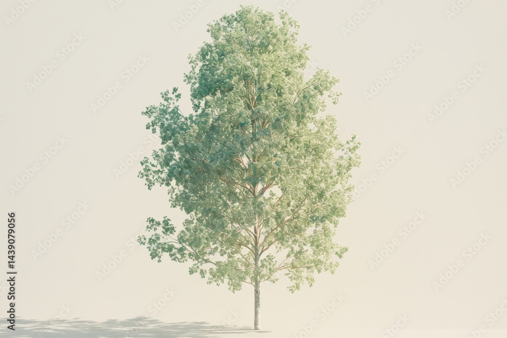 Fototapeta premium Green tree with isolated, and studio shot.