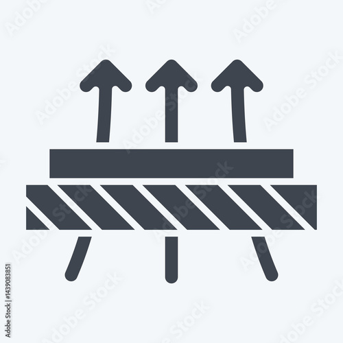 Icon Diffused. related to Fabric symbol. glyph style. design editable