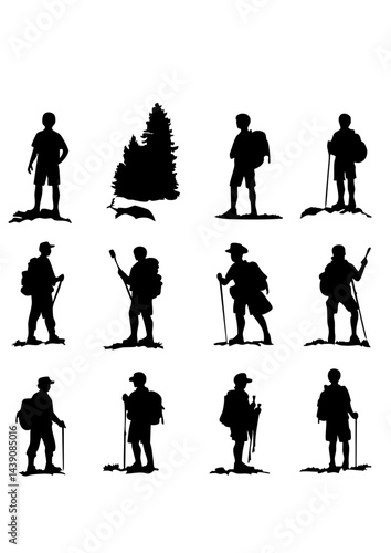 Boy Scout Silhouette icons