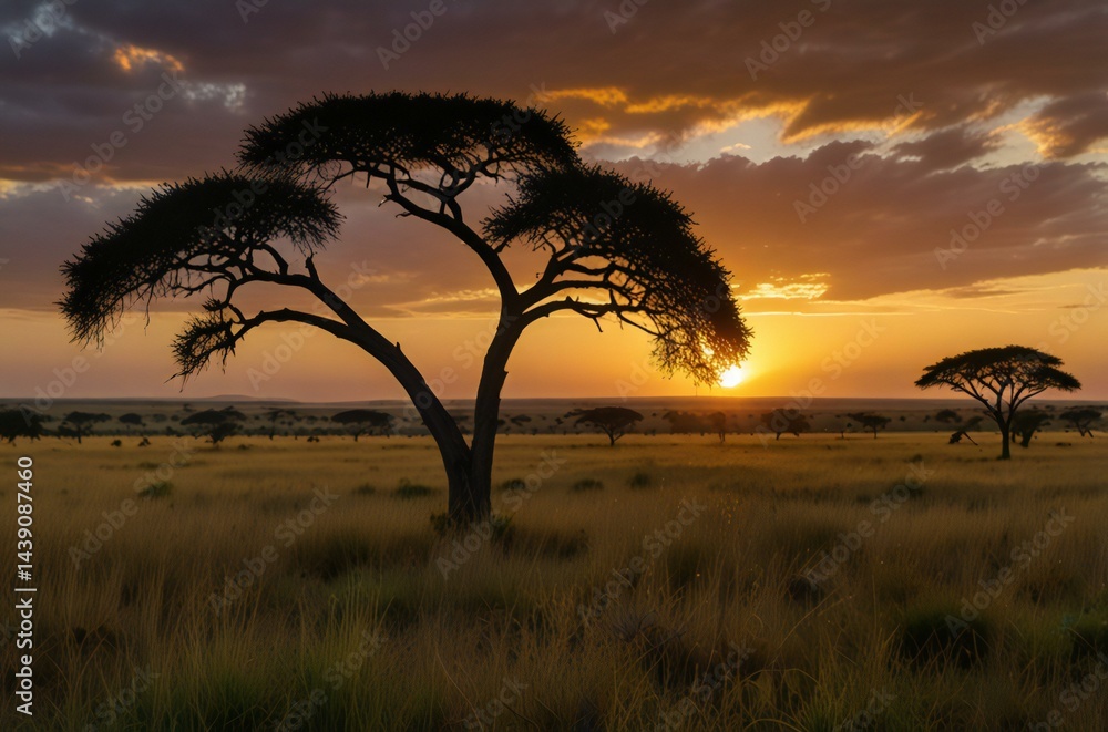 Obraz premium sunset in africa