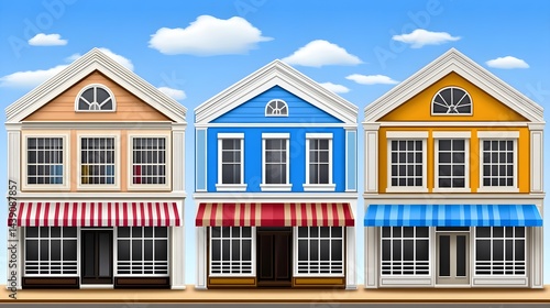 Exploring trendy shops and restaurants in williamsburg digital illustration urban scene bright colors