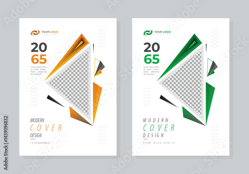 Corporate Business Book Cover design template Set