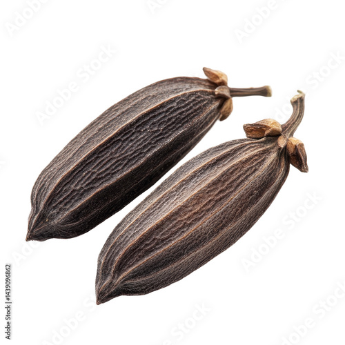 Wallpaper Mural Unique spices showcasing dried pods on a plain background for culinary use and flavor enhancement Torontodigital.ca