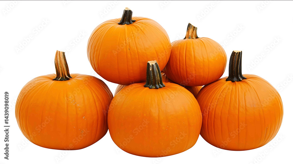 Stacked pumpkins isolated on white background photo front view variation high detail texture ultra detail midshot Stacked pumpkins isolated on white background photo front view variation high detail texture ultra detail midshot
