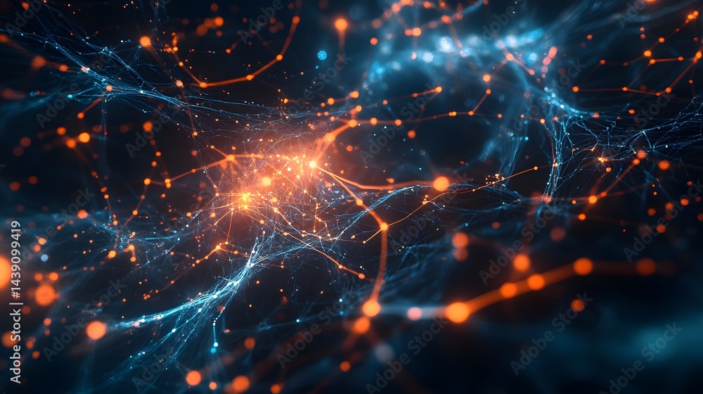 Obraz premium Exploring neural networks a visual journey through complex structures
