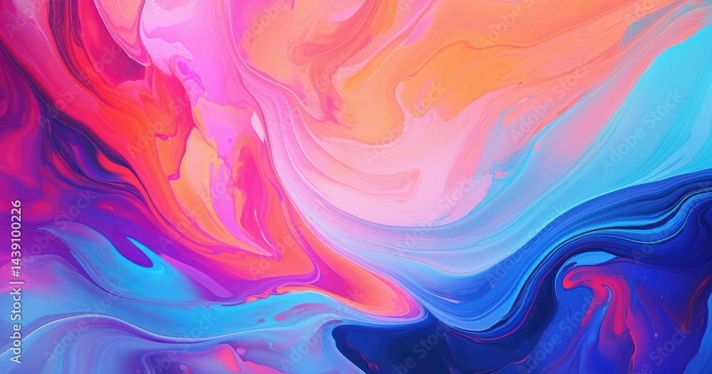 A vibrant abstract swirl of colors blending harmoniously. A vibrant abstract swirl of colors blending harmoniously.