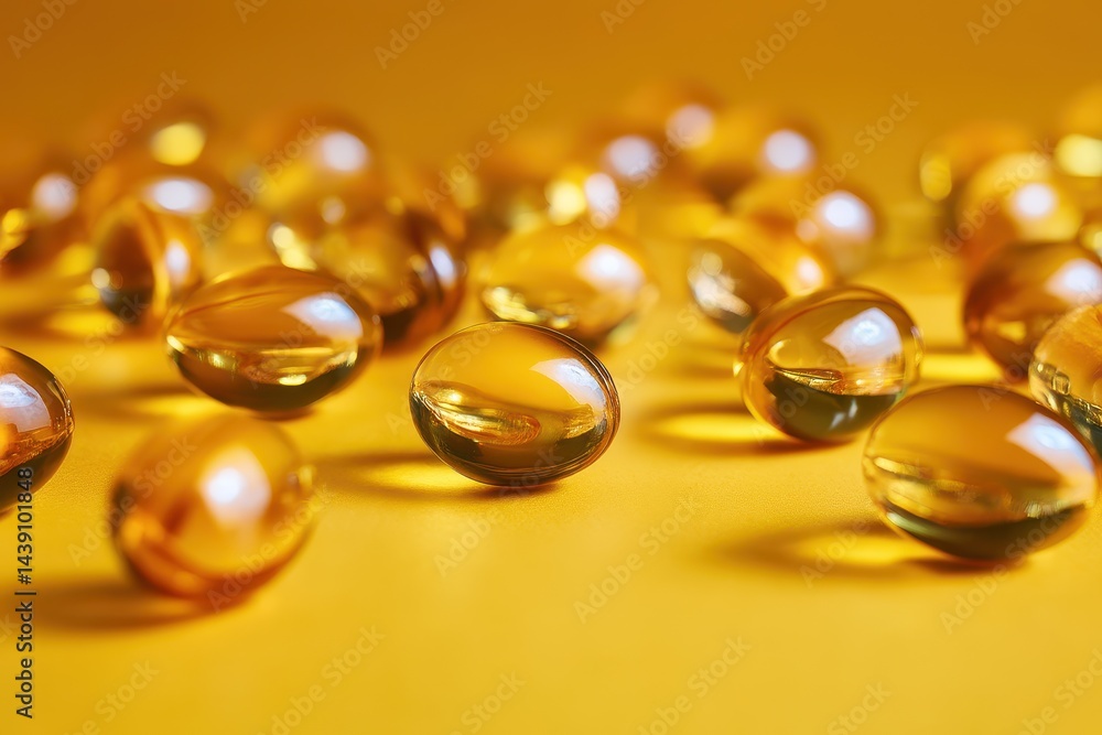 Closeup of fish oil Omega 3 soft gel vitamins and cod liver oil Health care concept supplements vitamin D disease treatment Space for text banner High quality image Closeup of fish oil Omega 3 soft gel vitamins and cod liver oil Health care concept supplements vitamin D disease treatment Space for text banner High quality image