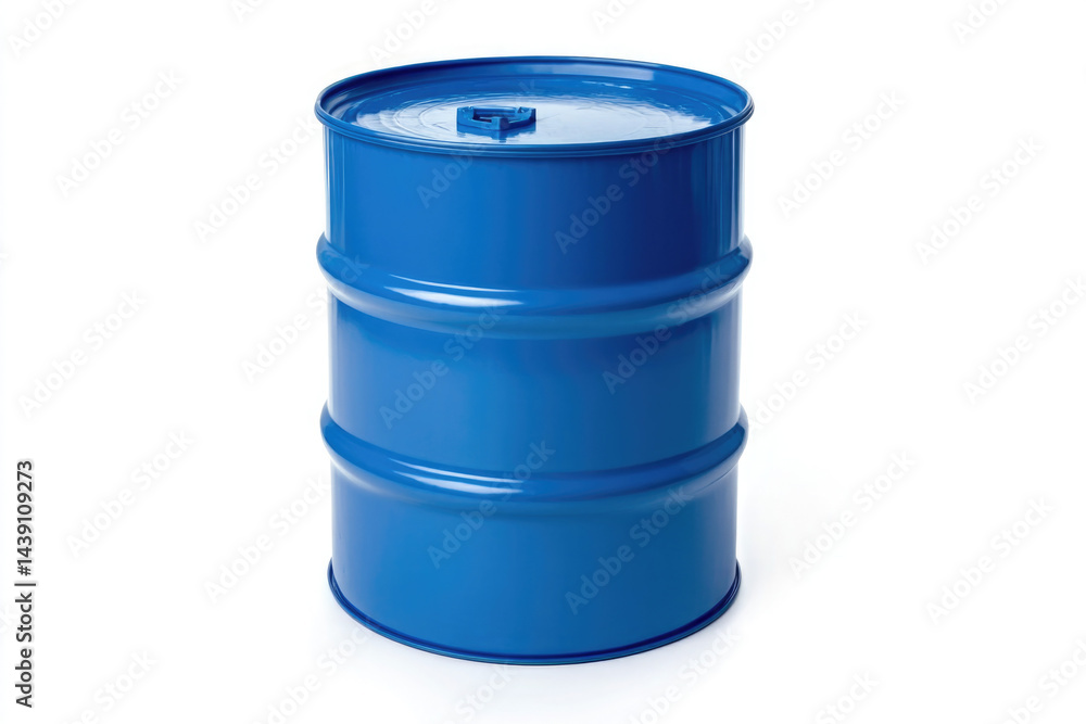 Blue oil drum Blue oil drum