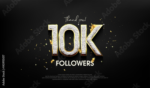Luxurious design for a thank you 10K followers.