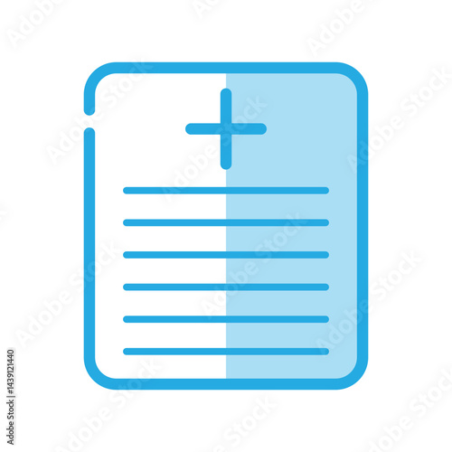 Medical report icon design template
