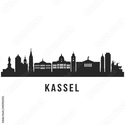 Kassel with Germany Skyline, Silhouette, and Cityscape.