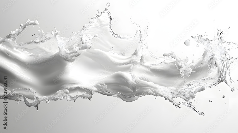 Dynamic water splash action studio space high-quality image clean environment close-up view fluid motion