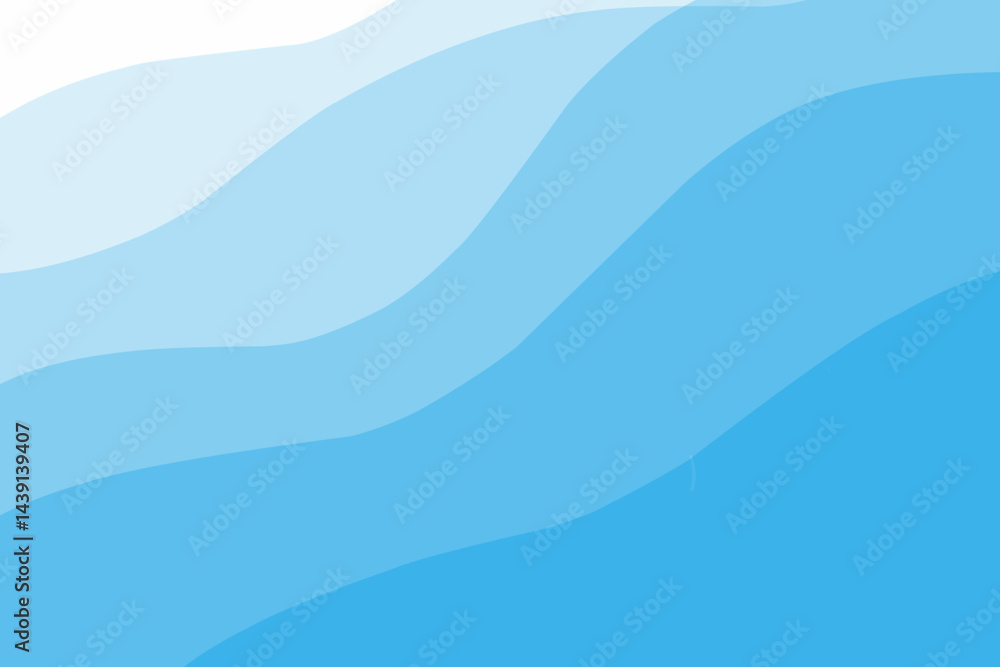 Abstract blue wave background, minimal sea wives design. simple illustration Abstract blue wave background, minimal sea wives design. simple illustration