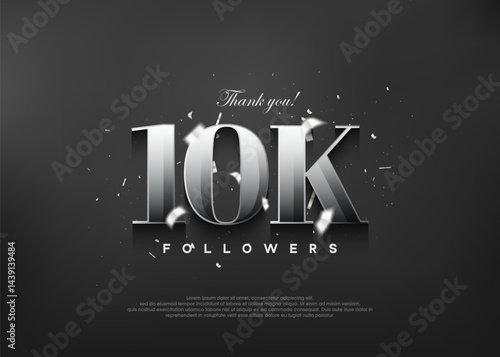 Thank you 10K followers. Elegant design with metallic silver color.